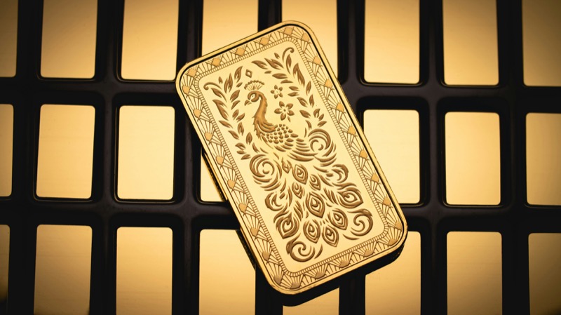 Gold bar product shot