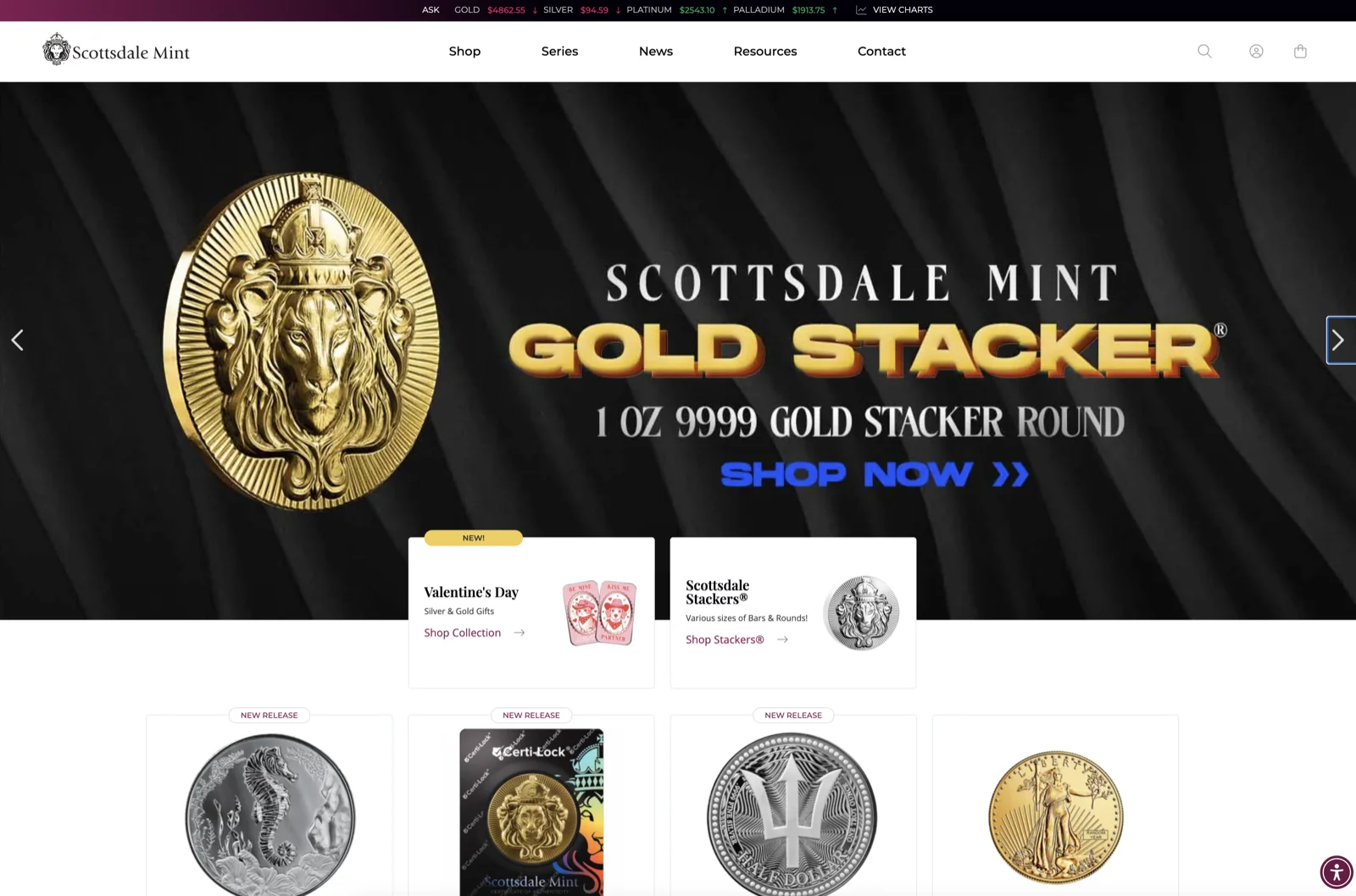Scottsdale Mint Website