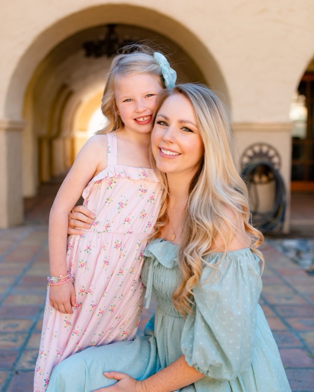 Mother daughter portrait