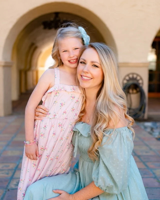 Mother daughter portrait