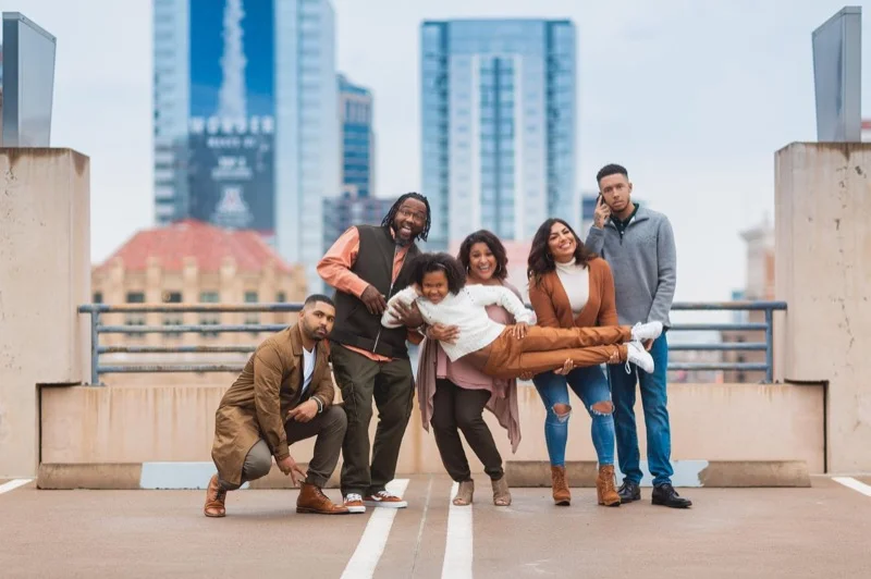 Wedding party group shot